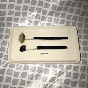 Rae Dunn makeup brush tray